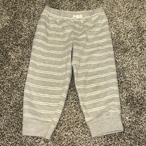 Carter's Gray and White Striped Joggers